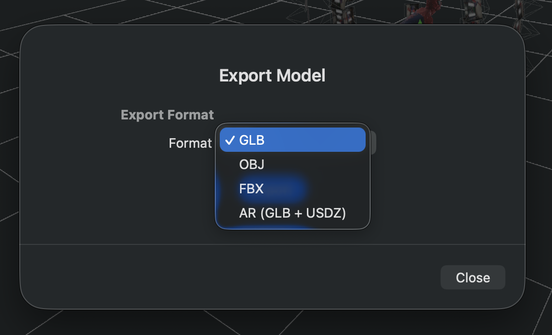 Supported Export Formats